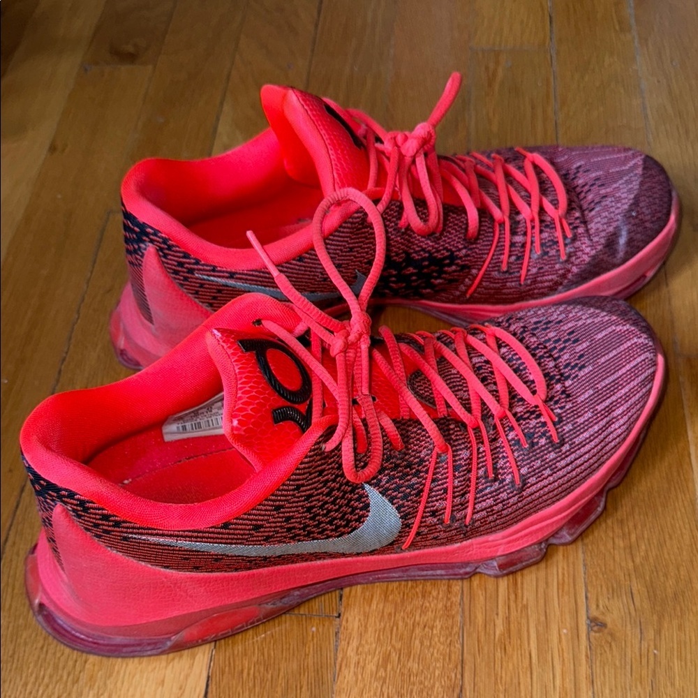 Nike Red Athletic KD Signature Series Sneakers - Picture 4 of 7